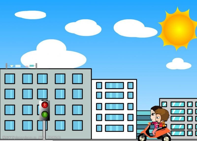 安全动画图片素材