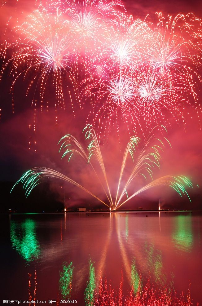 大型烟花表演图片素材