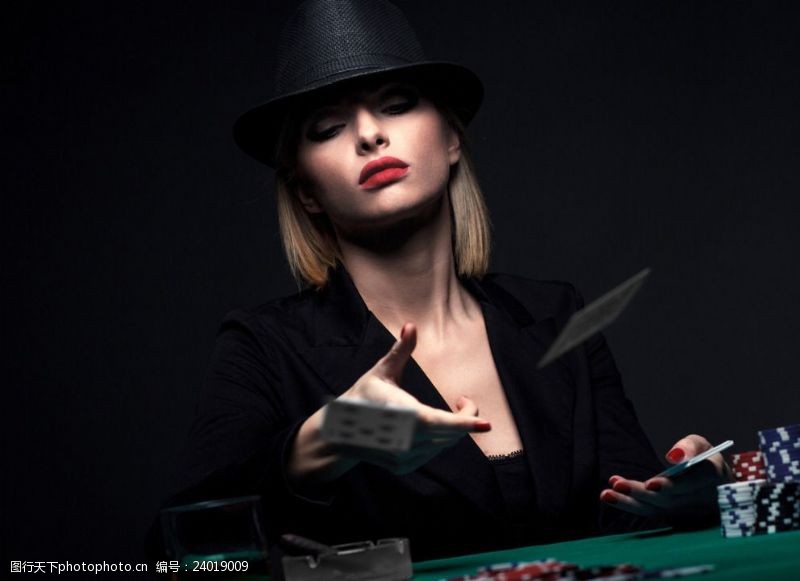 性感荷官图片素材