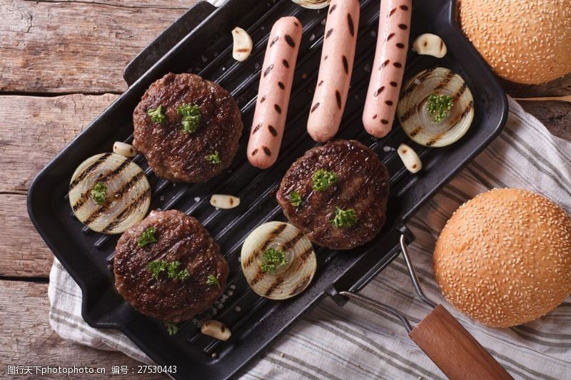烧烤面包图片素材