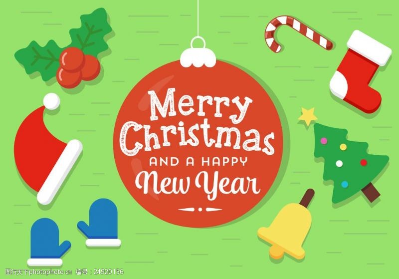 圣诞球英文素材图片素材