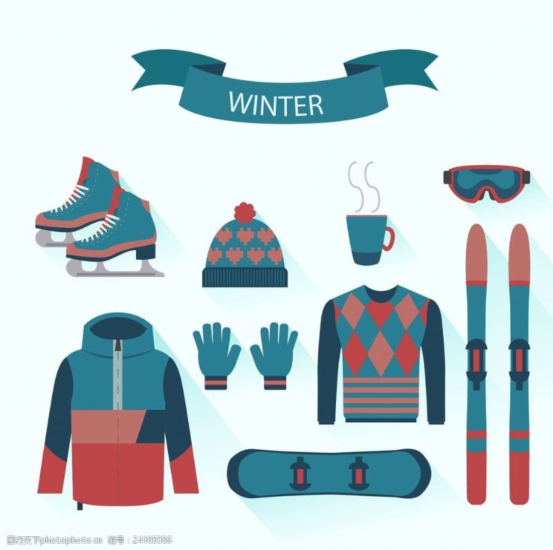 冬天运动冬季服装系列