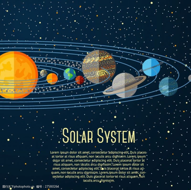 土地卡通太阳系