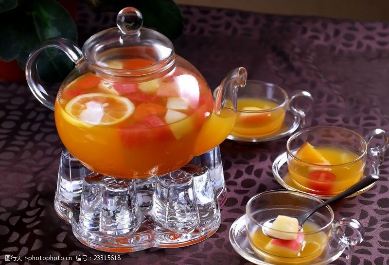 清新果盘健康水果茶