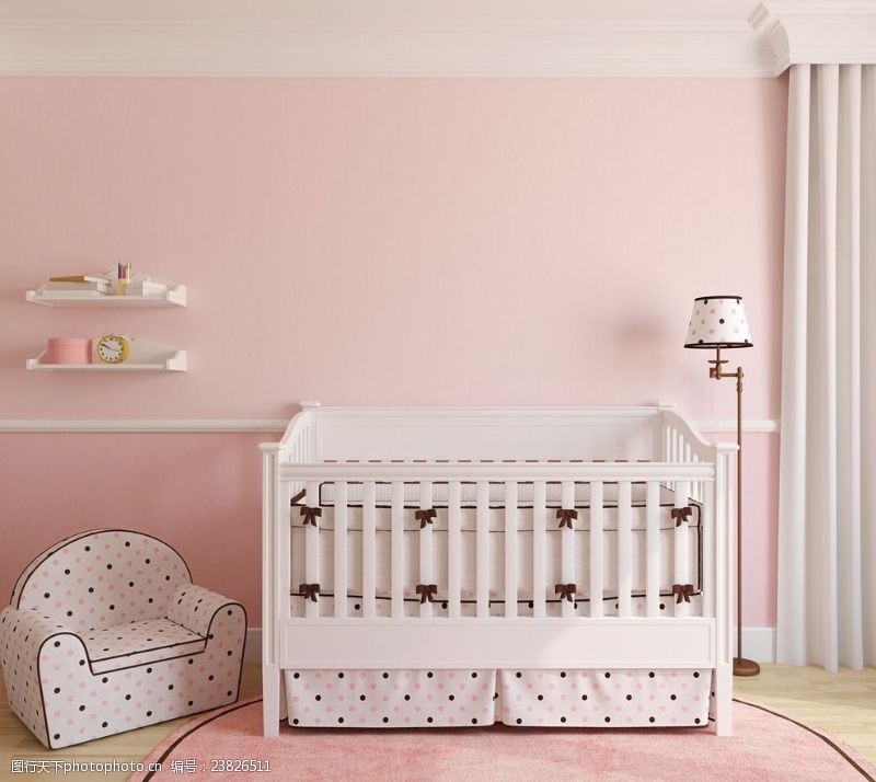 粉色房子儿童卧室