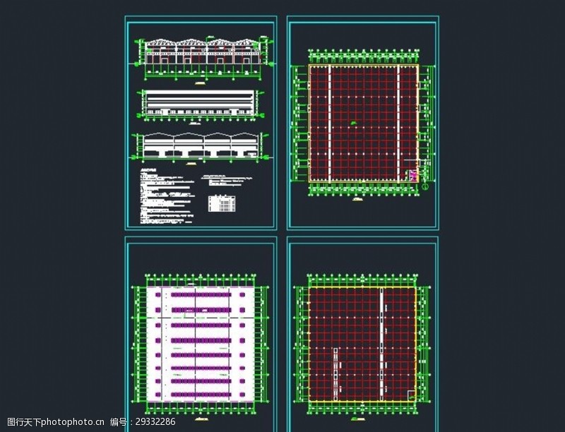 厂房平面图单层工业厂房建筑图