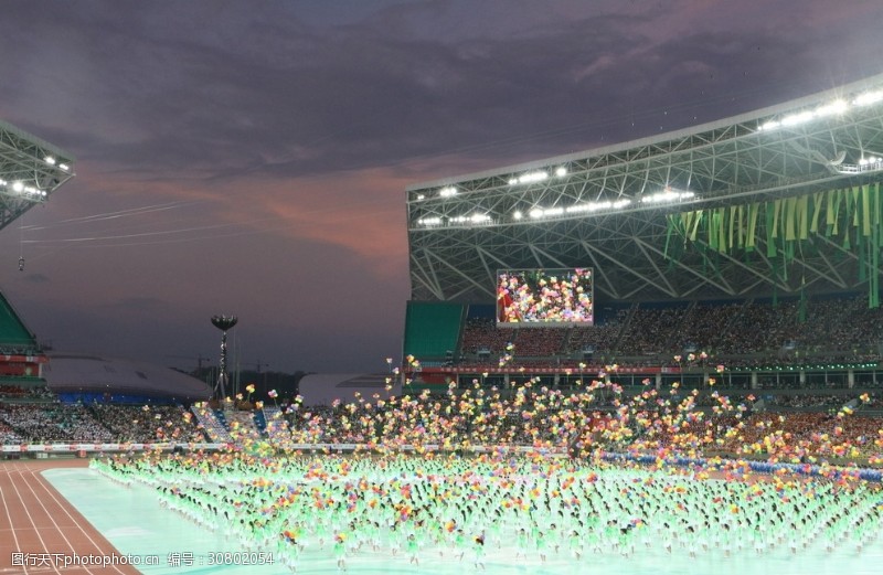 奥运开幕式腾飞的气球