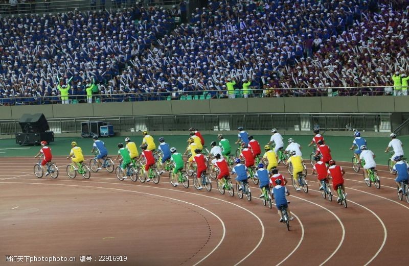 奥运开幕式单车骑行表演