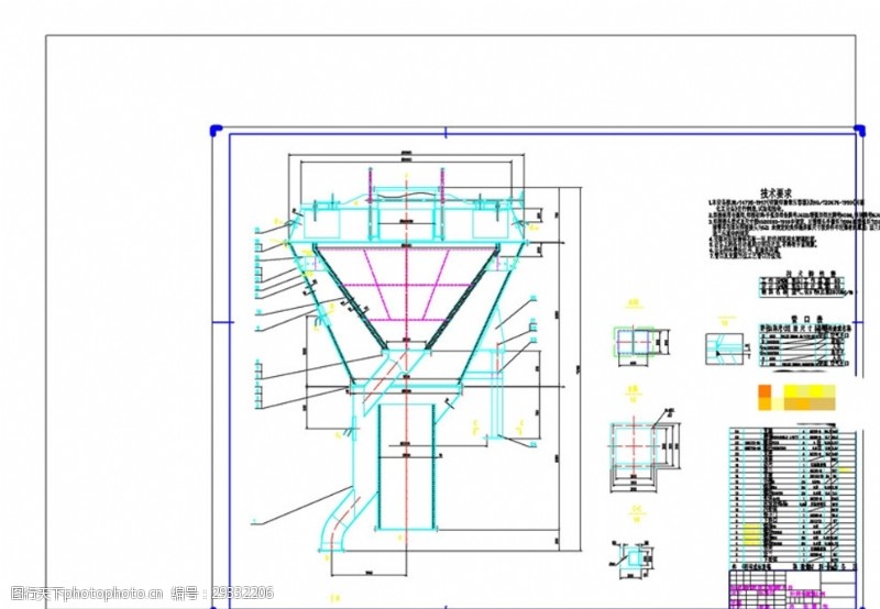 边传磨空气分级机CAD机械图纸