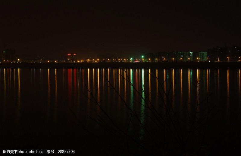 长沙橘子洲头旅游长沙江边夜景