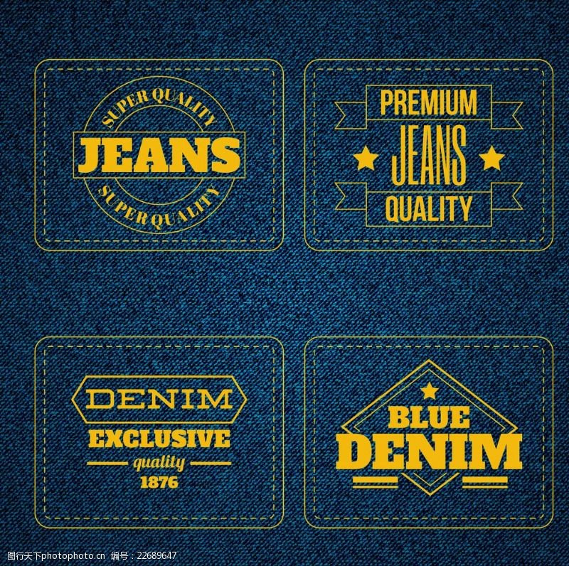 jeans牛仔裤logo