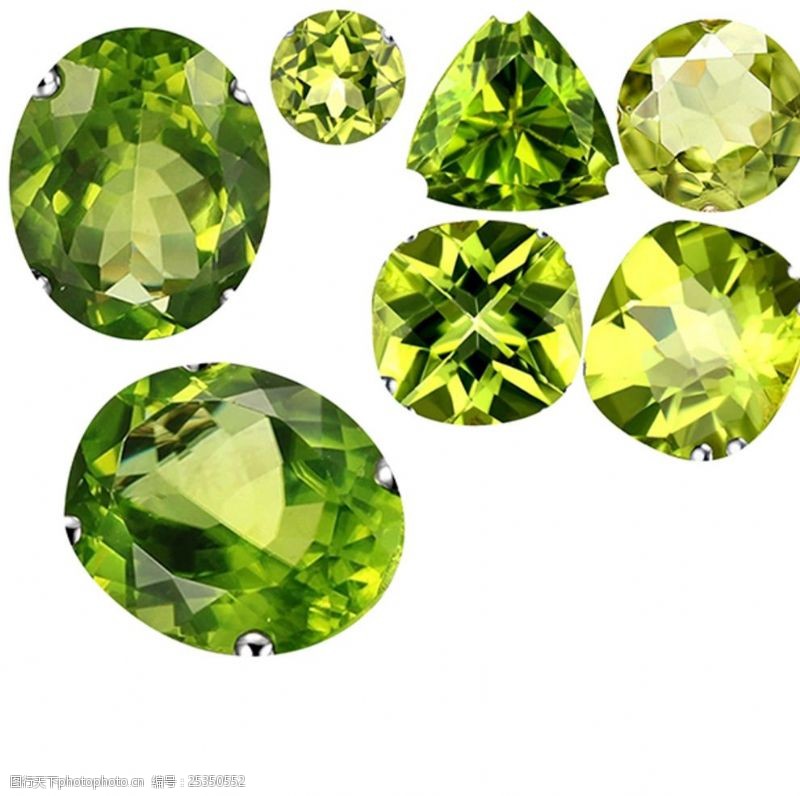 宝石钻石橄榄绿石