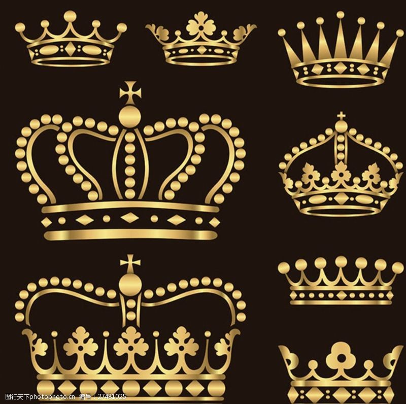 各种皇冠金质王冠
