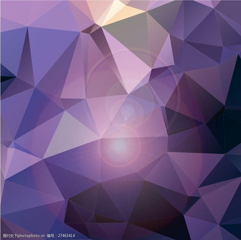 水晶背景紫色几何背景