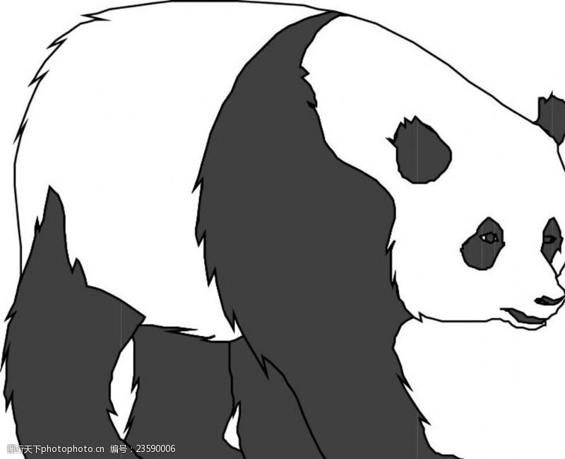 卡通熊猫大熊猫