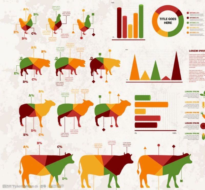 牧羊畜牧产品商务信息图