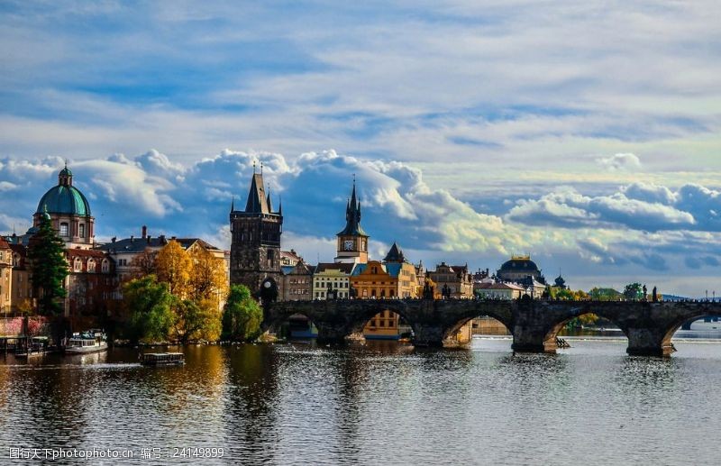 琉森捷克共和国布拉格城市风景