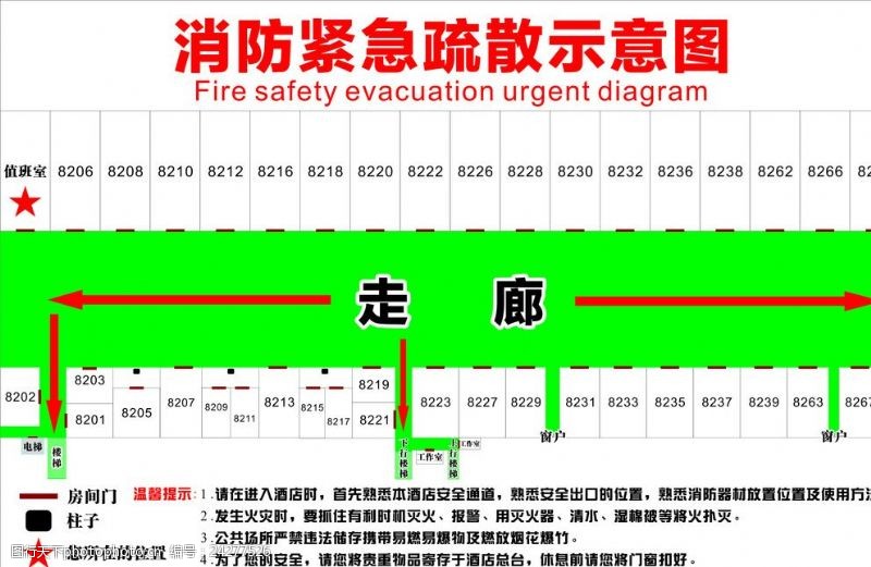 应急示意图应急疏散示意图