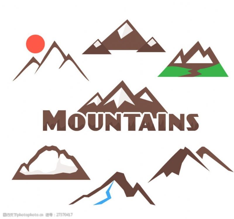 山峰标志图片免费下载 山峰标志素材 山峰标志模板 图行天下素材网