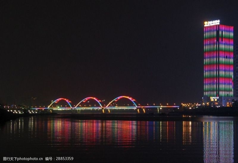 福湘福元桥夜景
