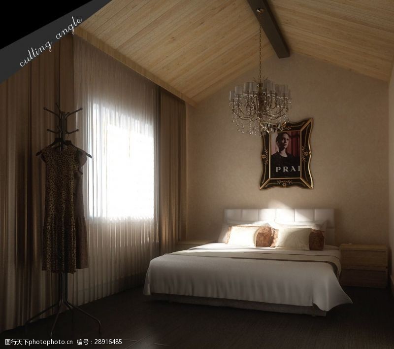卧室3d效果图欧式卧室效果图