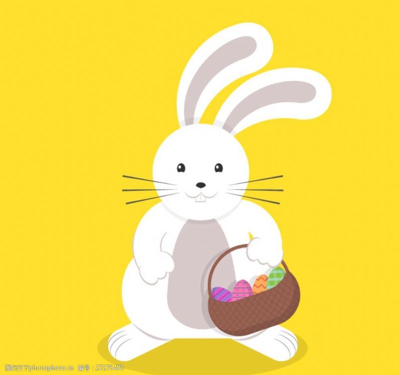 复活节海报兔子