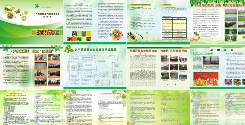 产品封面绿色生态农业画册