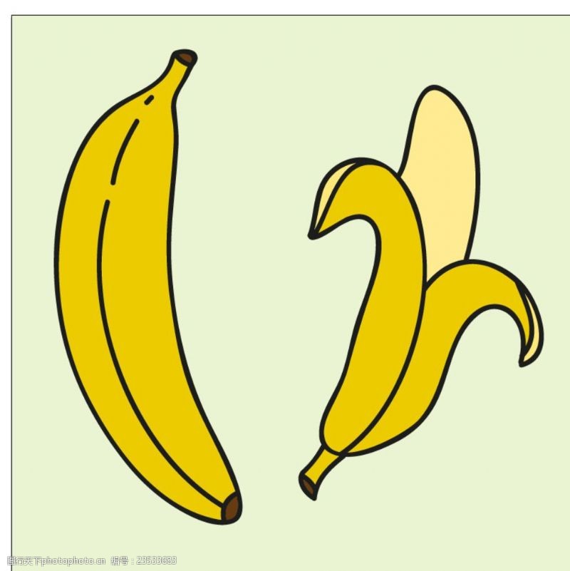矢量水果素材矢量香蕉