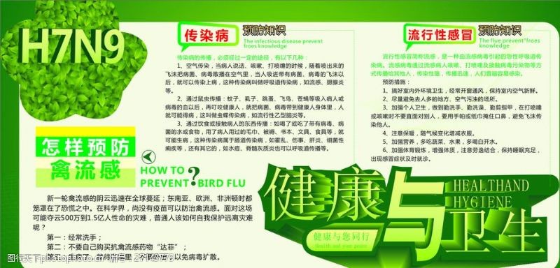 预防流感健康与卫生