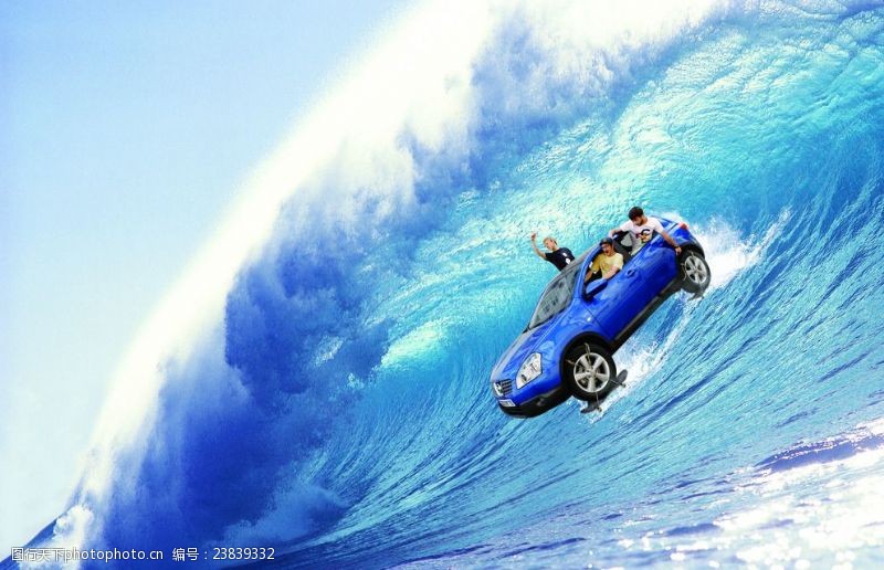 滑浪汽车冲浪