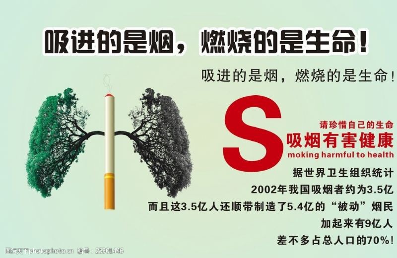 吸烟危害健康吸烟有害健康海报