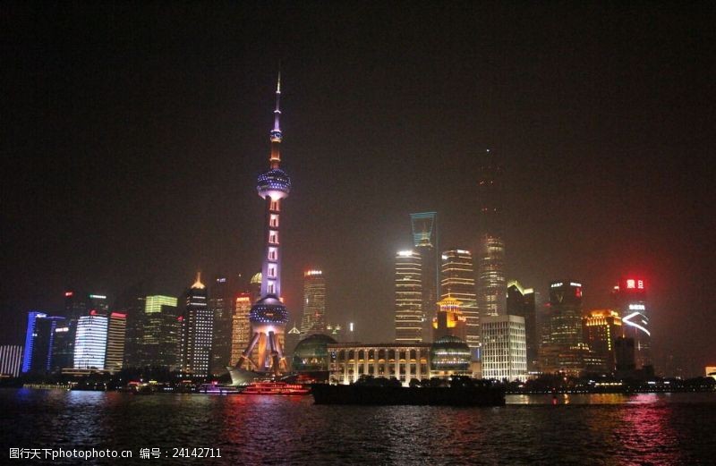 上海旅游建筑背景
