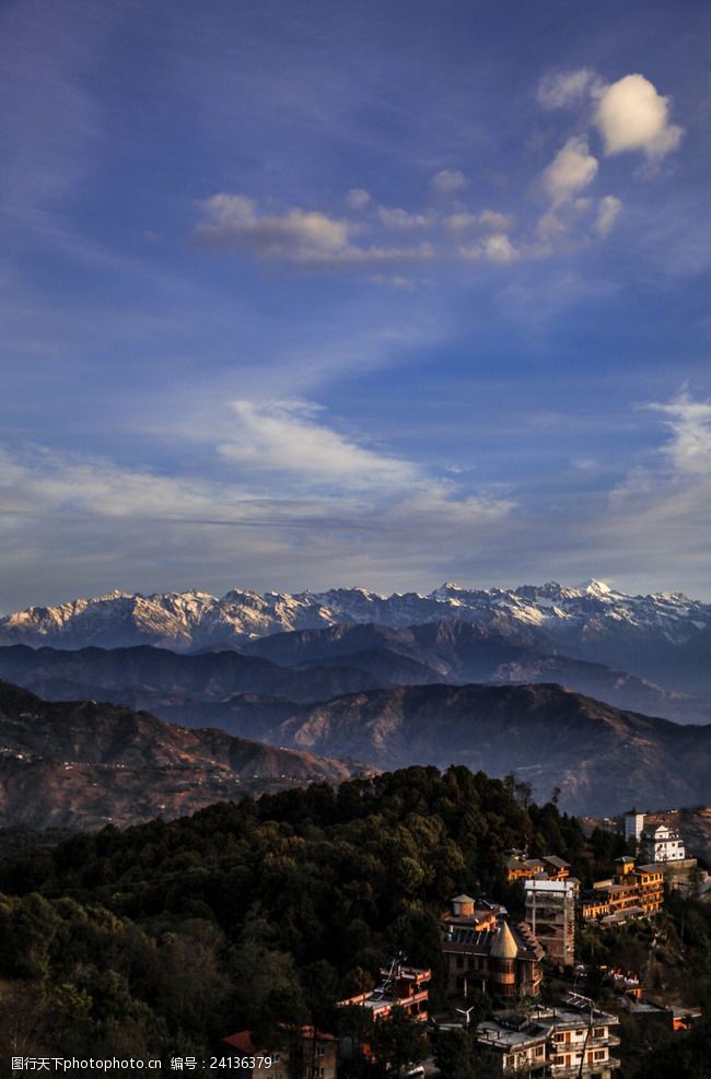 普拉多尼泊尔雪山