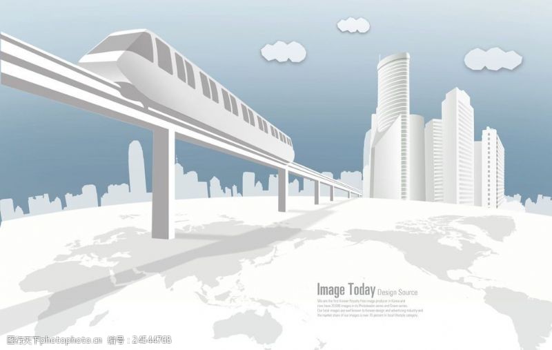 电子商务设计素材未来城市