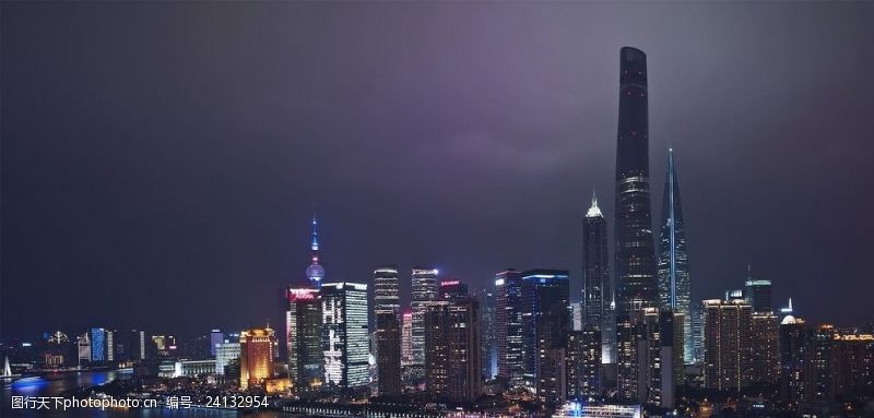 环球金融中心上海陆家嘴高楼建筑群