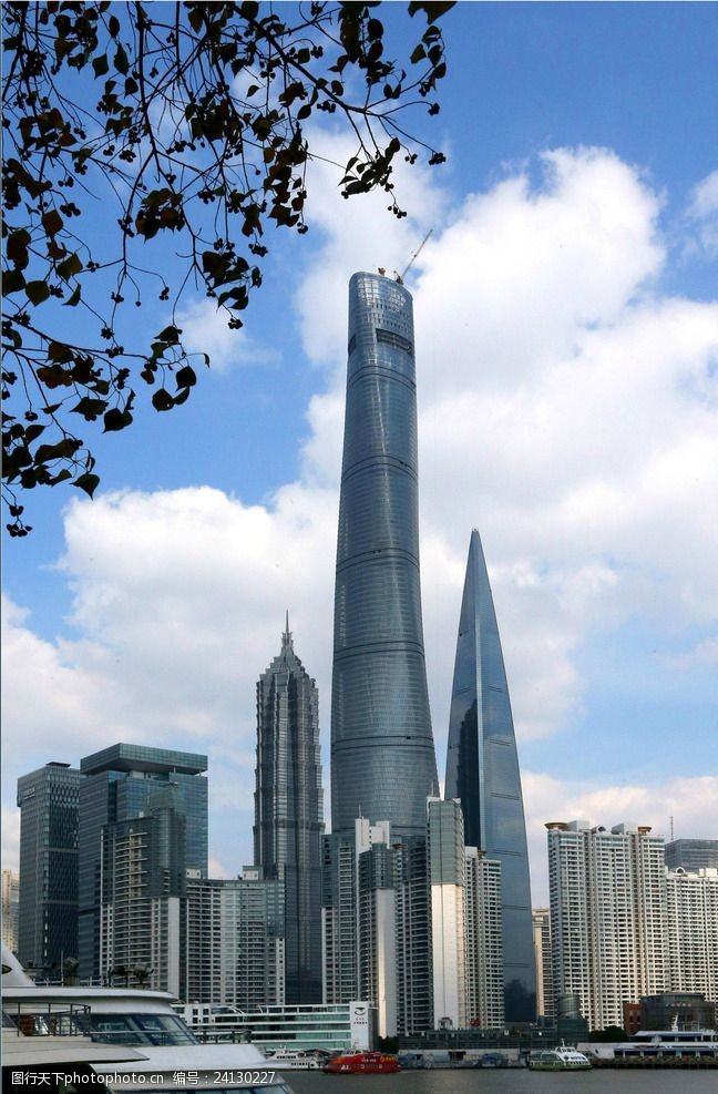 环球金融中心上海城市天际线