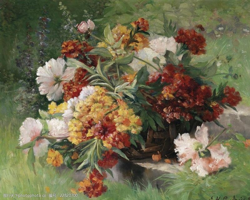 静物系列欧洲植物花卉油画