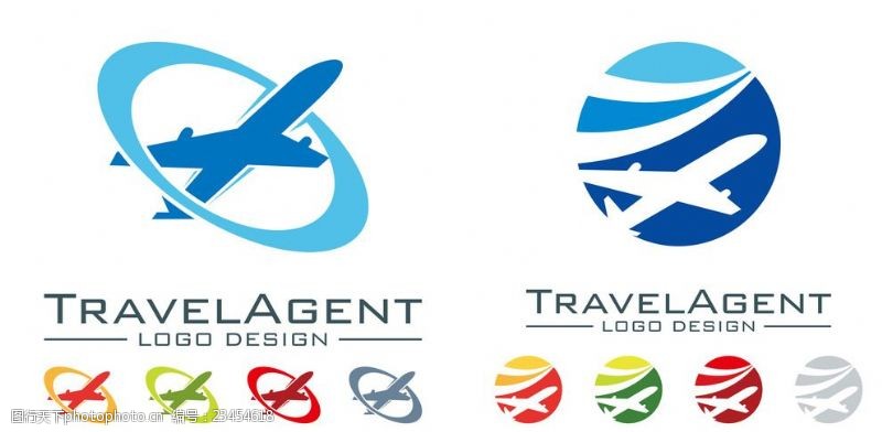 旅行社广告飞机logo