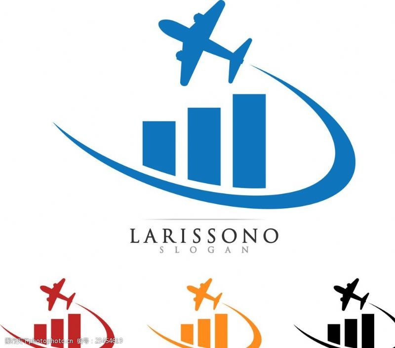 旅行社广告飞机logo