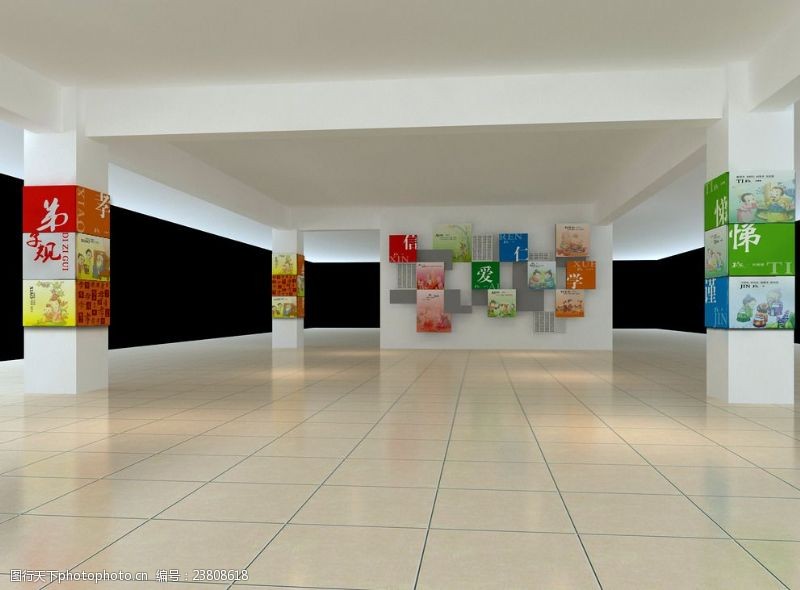 中国艺术节校园文化设计弟子规空间展示