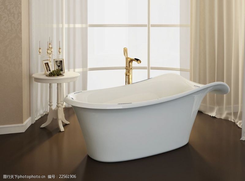 陶瓷水缸欧式风格浴缸水龙头