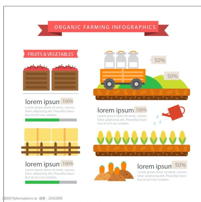 形态生态蔬菜信息图表