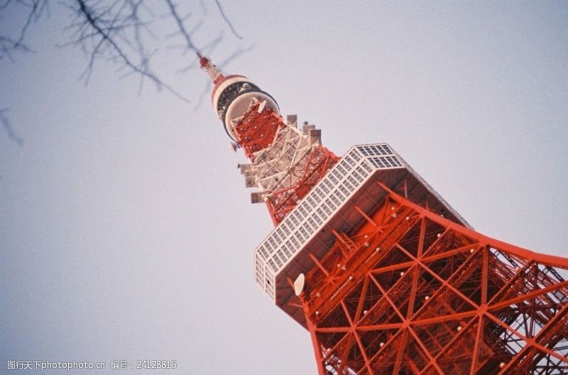 日本游胶片下东京塔