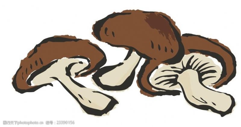 卡通菜单蘑菇