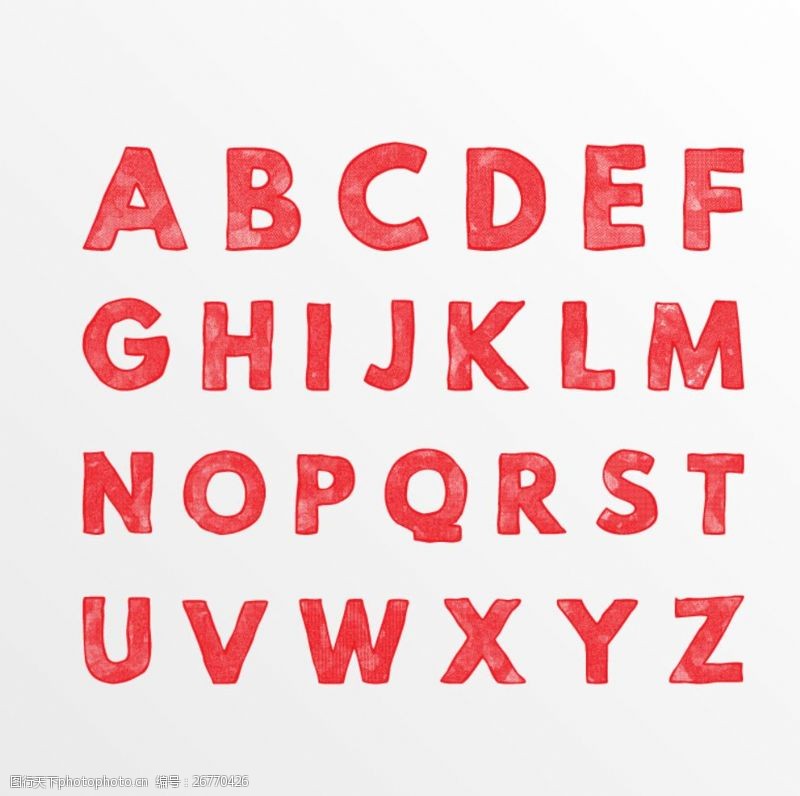 26个大写字母英文字母