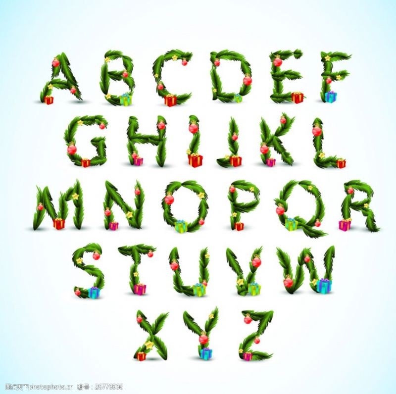 26个大写字母字母设计