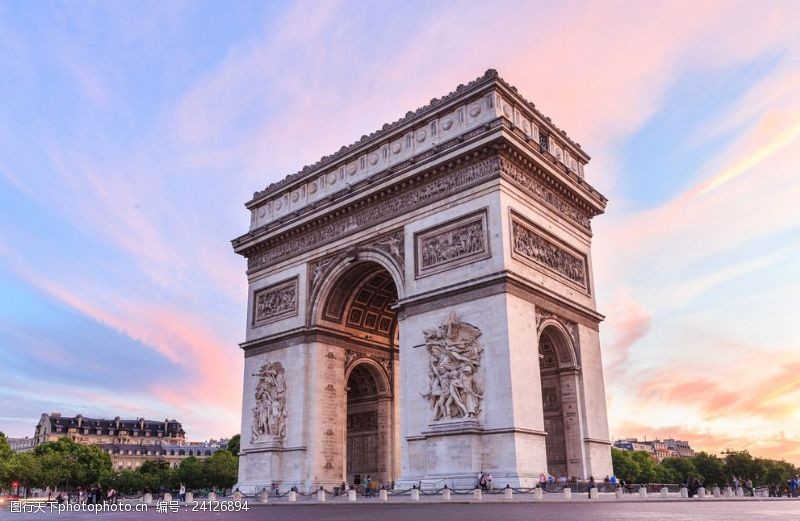 法国著名建筑巴黎凯旋门