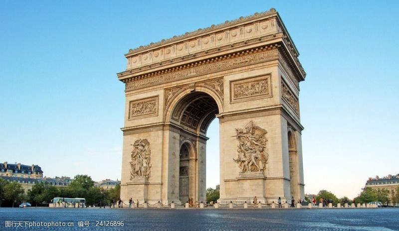 法国著名建筑巴黎凯旋门