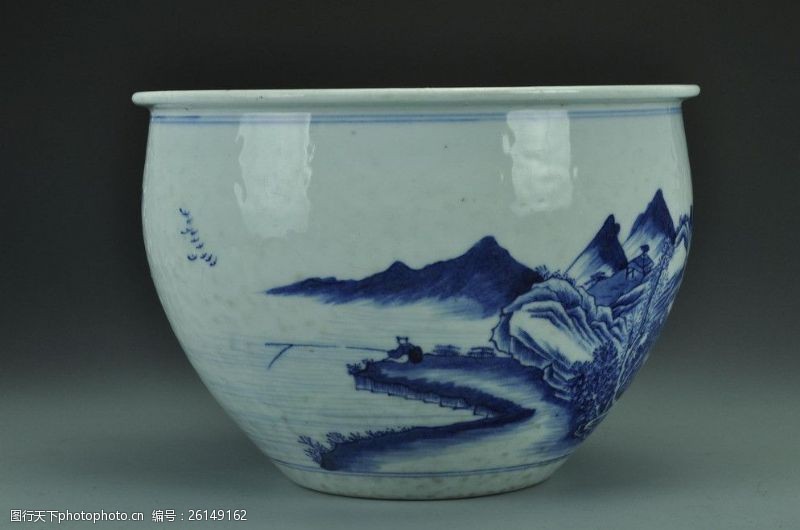 陶瓷水缸青花瓷缸图片