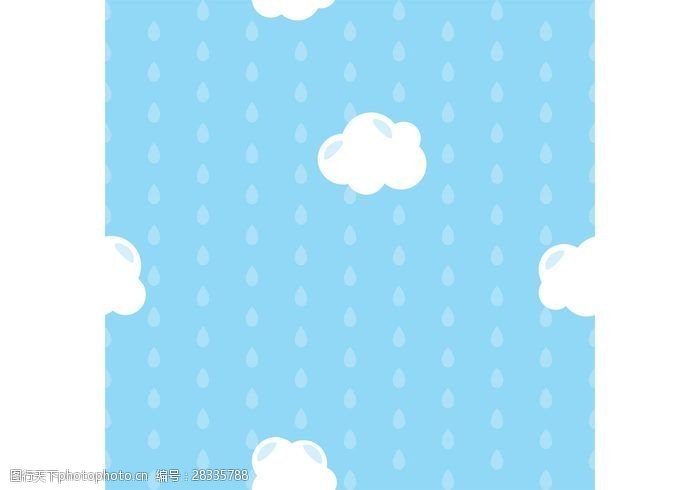 水滴背景蓝色雨滴矢量背景